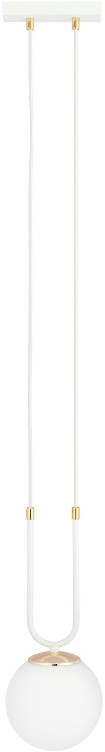 Emibig Glam Pendelleuchte 1x10 W weiß-opal 1115/1