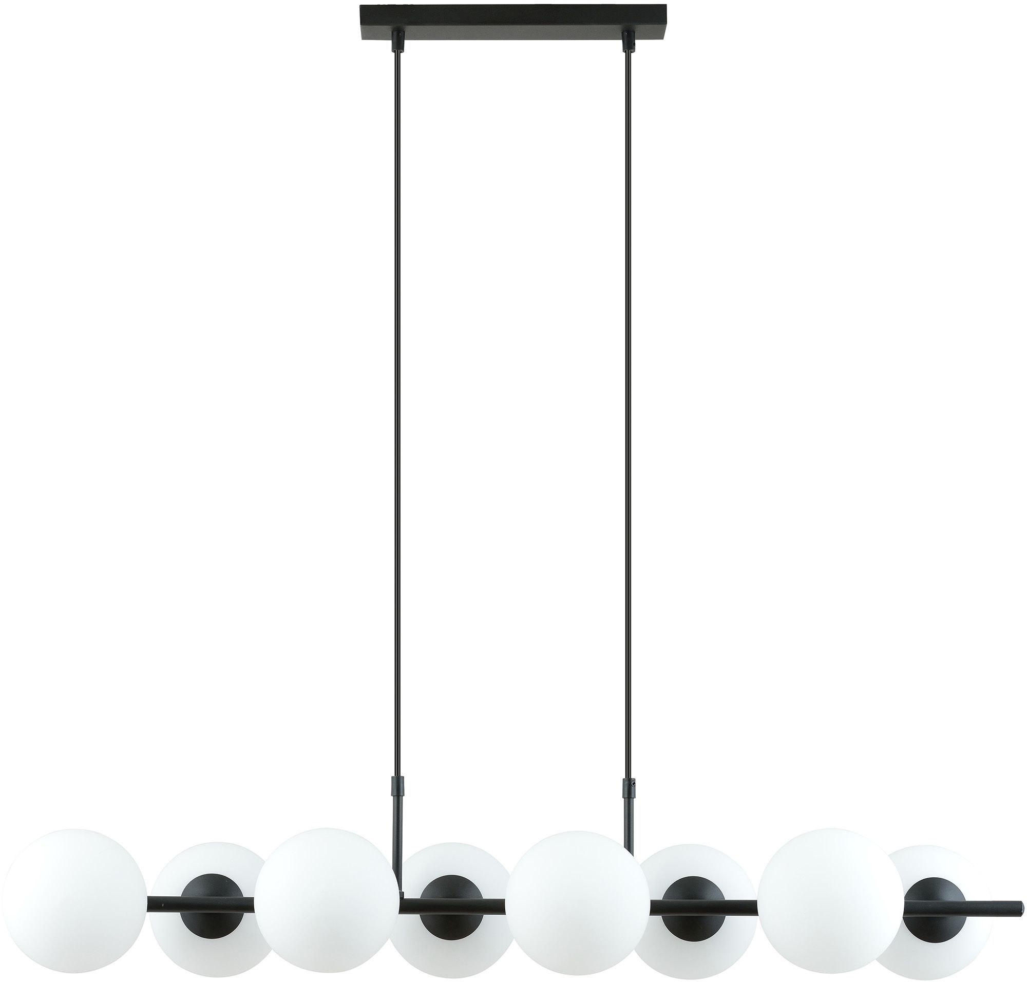 Emibig Rory Pendelleuchte x10 W weiß-schwarz 1205/8