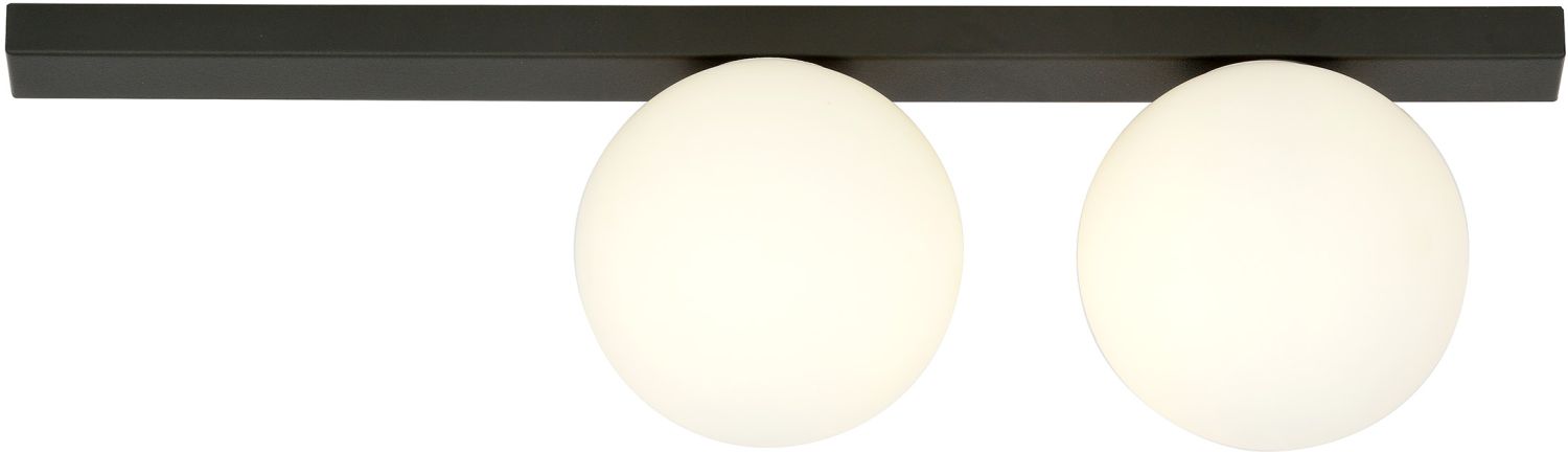 Emibig Fit Deckenlampe 2x10 W schwarz-opal 1124/2