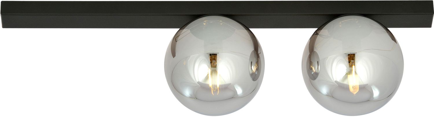 Emibig Fit Deckenlampe 2x10 W schwarz-verraucht-graphit 1122/2