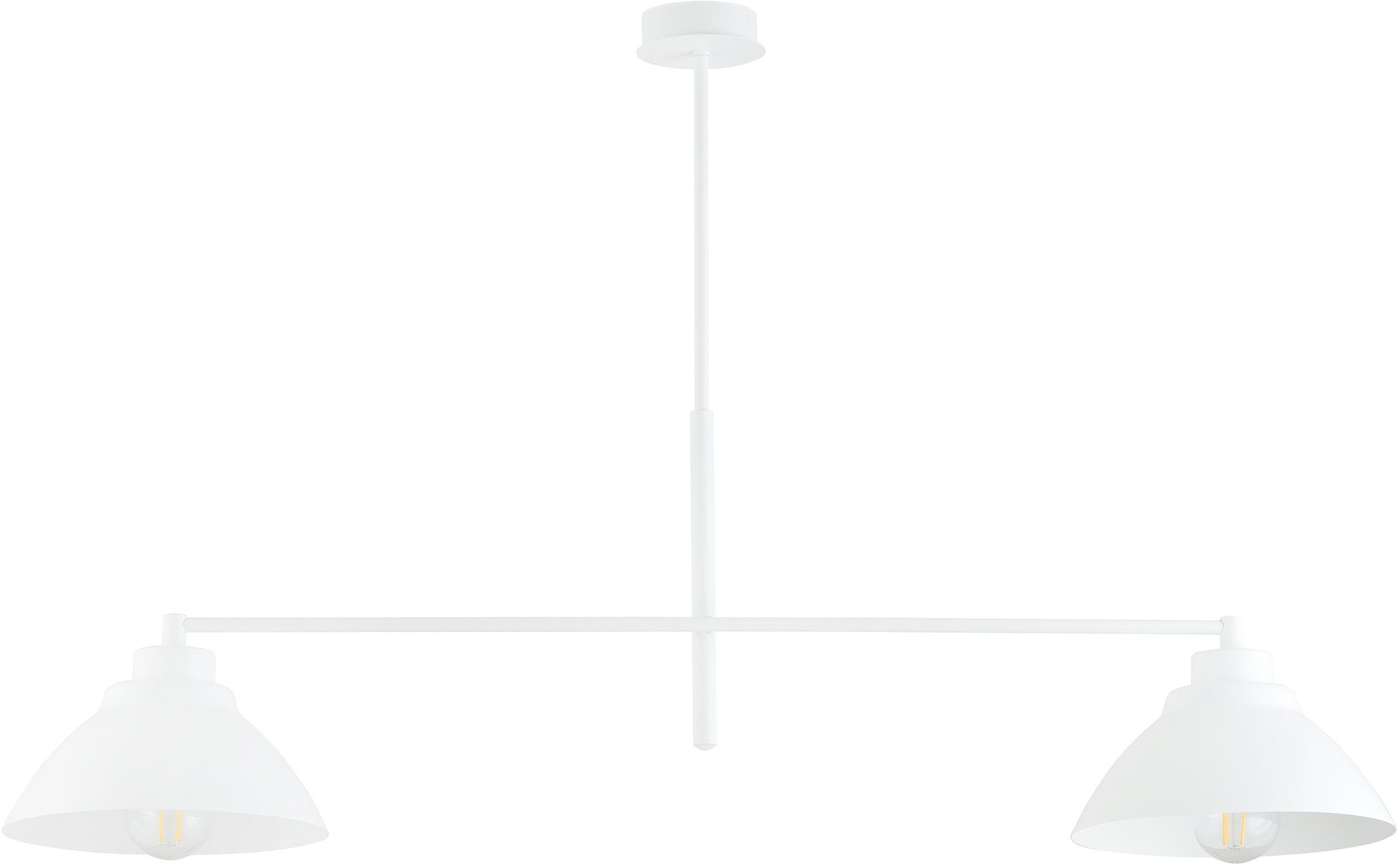 Emibig Maverick Deckenlampe 2x15 W weiß 1212/2