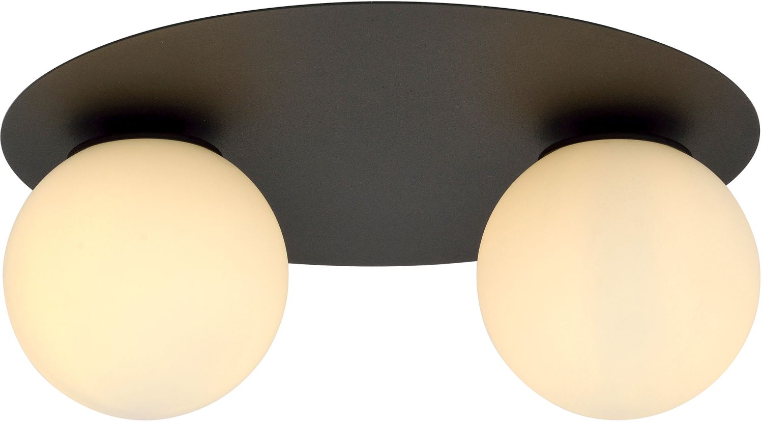 Emibig Solar Deckenlampe 2x10 W schwarz-opal 1127/2