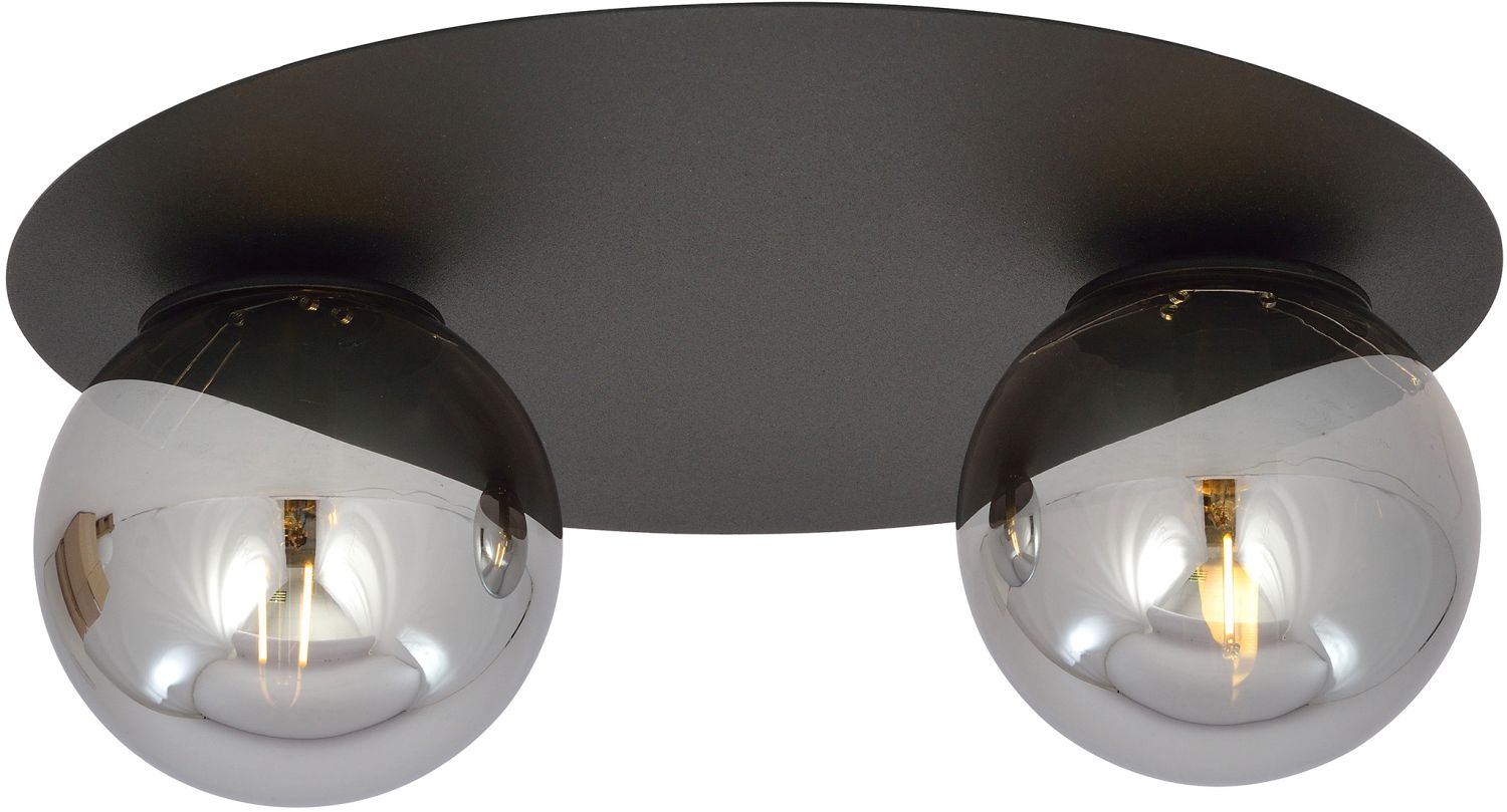 Emibig Solar Deckenlampe 2x10 W schwarz-graphit 1128/2