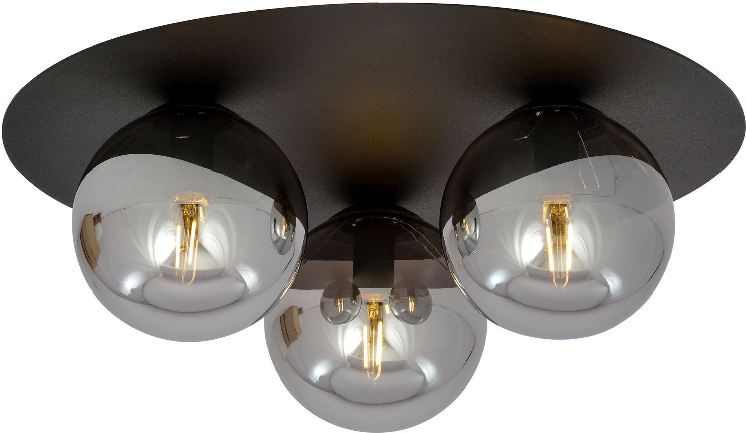 Emibig Solar Deckenlampe 3x10 W schwarz-graphit 1128/3