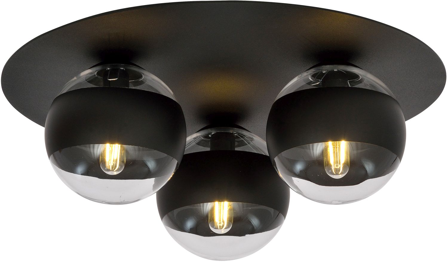 Emibig Solar Stripe Deckenlampe 3x10 W schwarz-transparent 1129/3