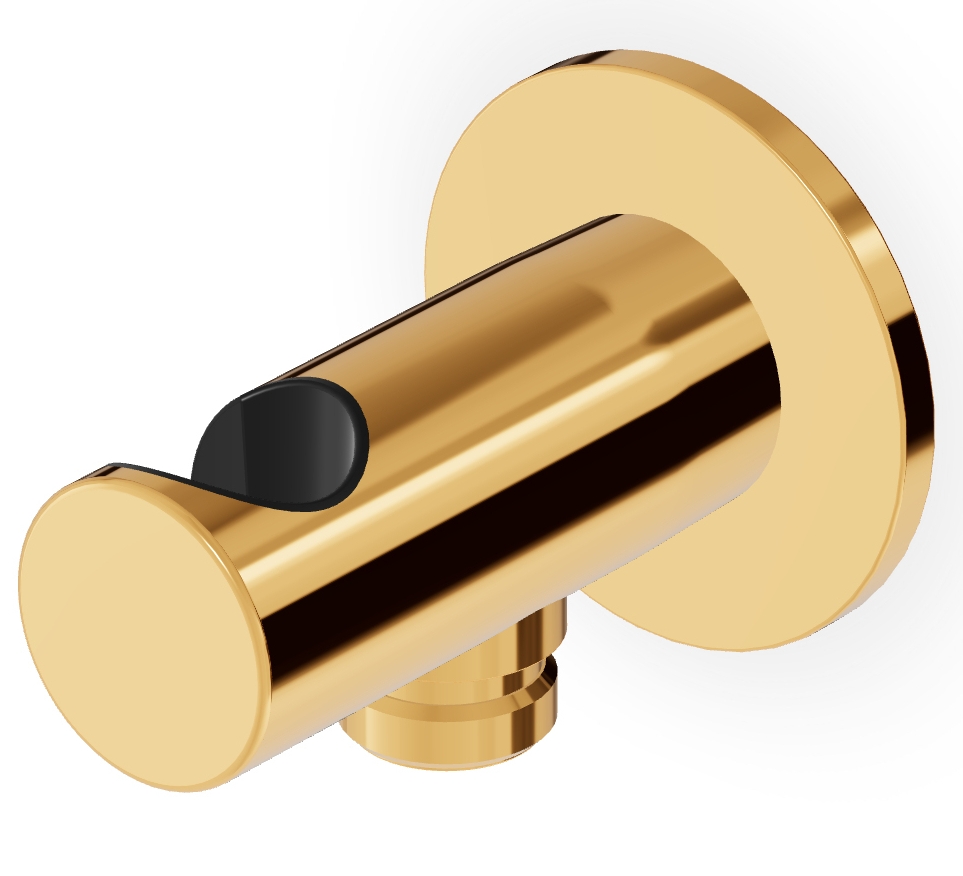 Zucchetti Brim Winkelanschluss mit Griff gold Z93933.C40