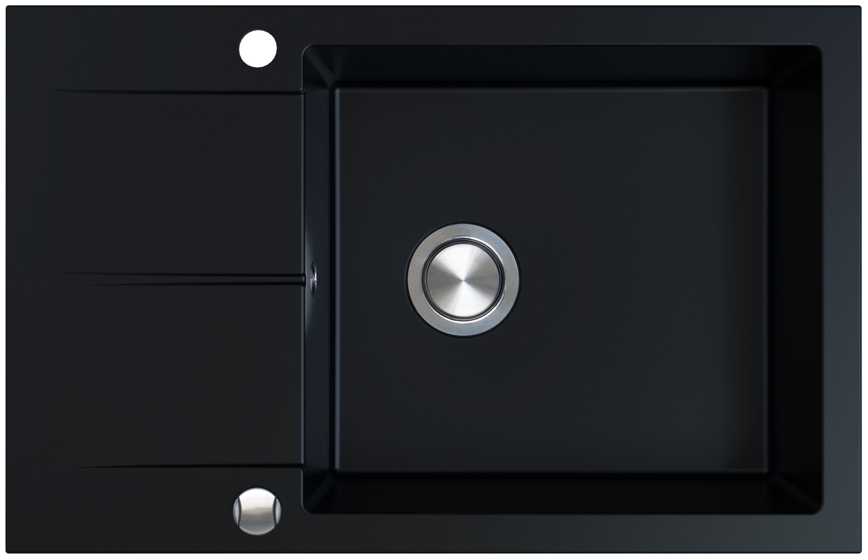 Berg Hobart Granitspüle 78x50 cm schwarz BRQ1911AXL