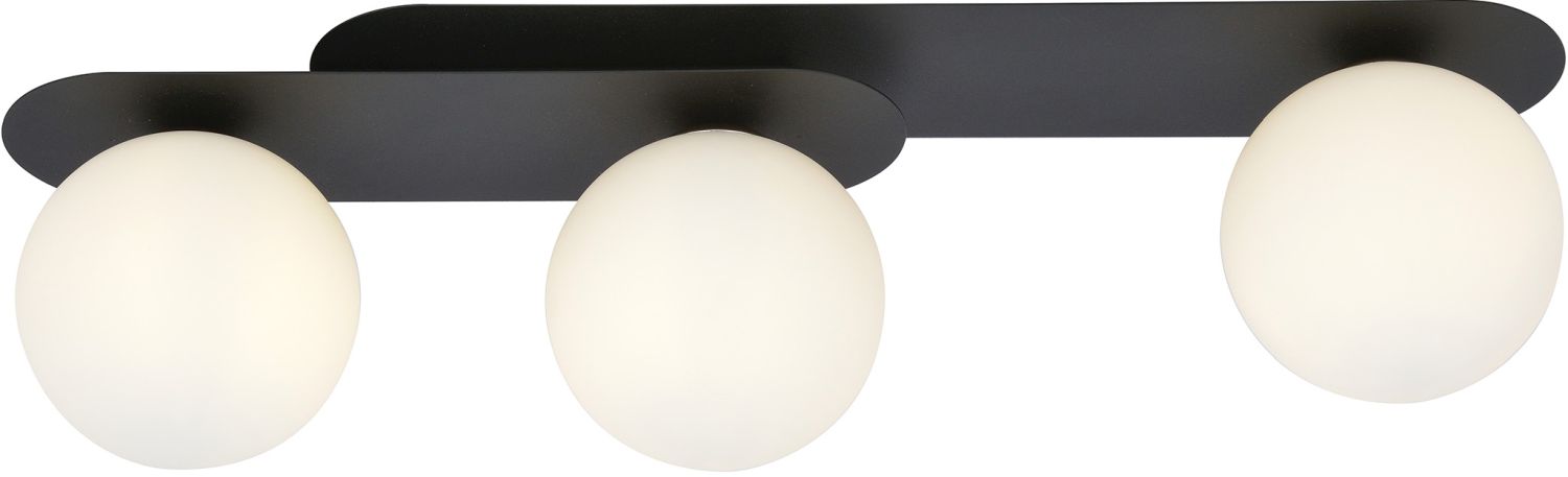 Emibig Plaza Deckenlampe 3x10 W schwarz-opal 1118/3
