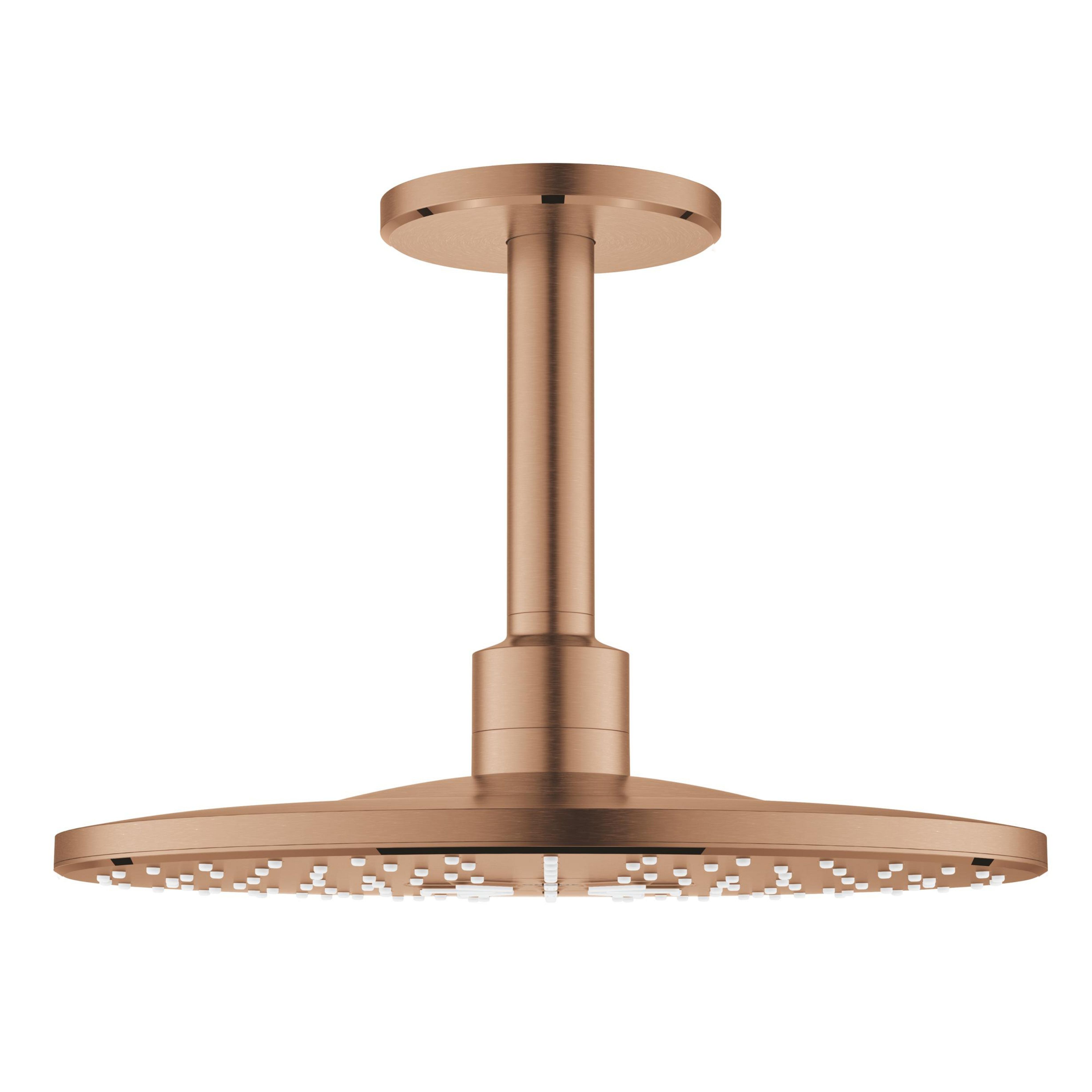 Grohe Rainshower Kopfbrause mit Arm 31x31 cm rund Brushed Warm Sunset 26477DL0