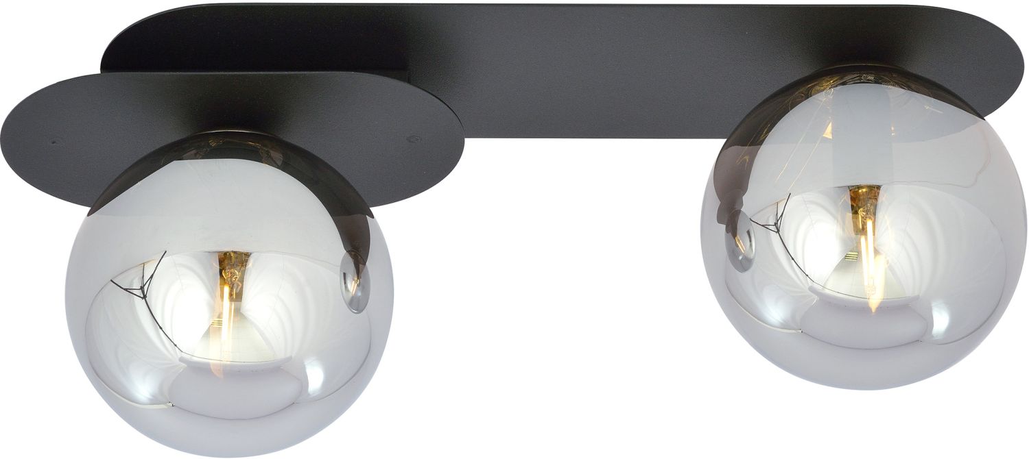 Emibig Plaza Deckenlampe 2x10 W schwarz-graphit 1119/2