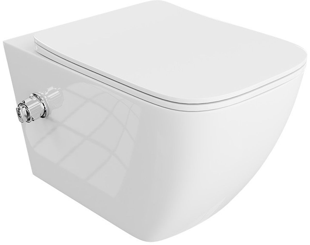 LaVita Parana Dusch-WC hängend ohne Kragen weiß 5900378321583
