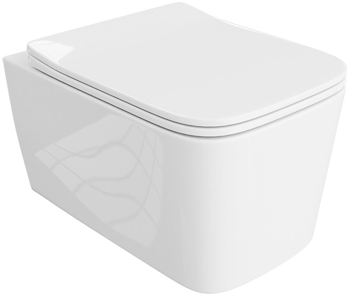 LaVita Murya WC-Becken mit Absenkautomatik-Sitz hängend Spülrandlos weiß Glanz 5900378325161