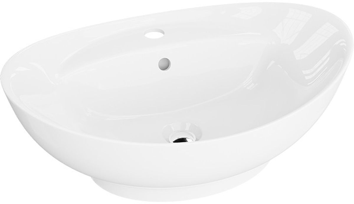 LaVita Terra Waschbecken 59.5x39 cm oval Aufsatzwaschbecken weiß 5900378325987