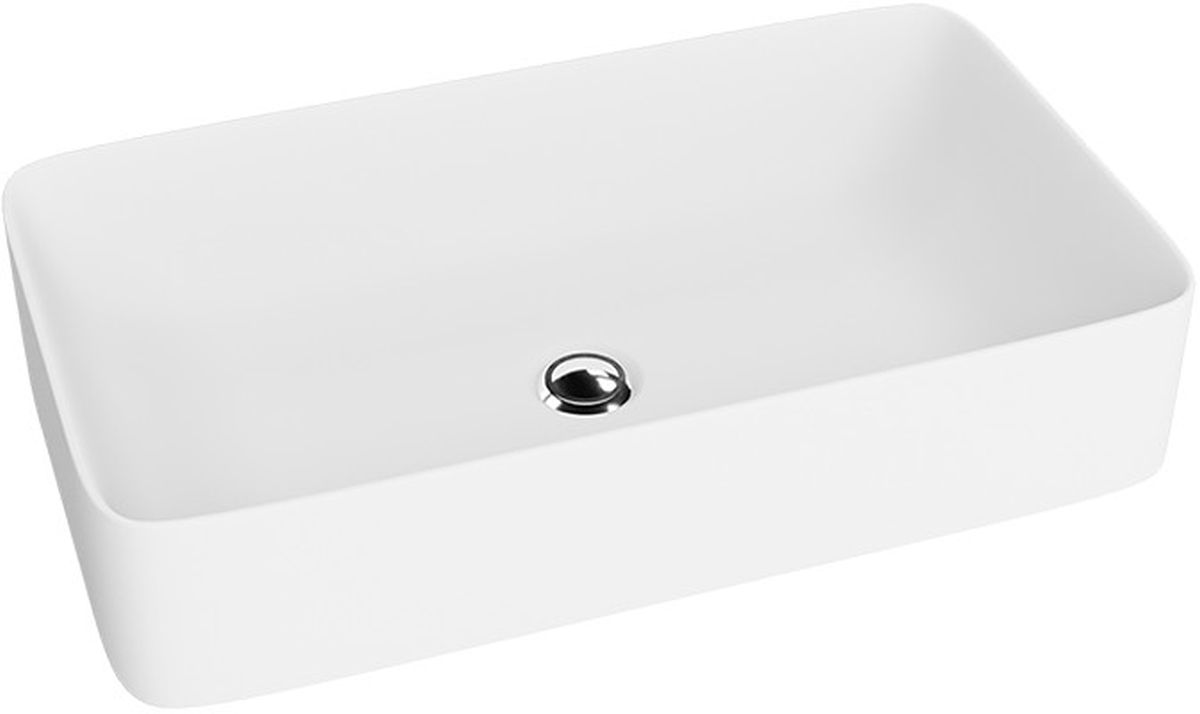 LaVita Pasana Waschbecken 60.5x34 cm rechteckig Aufsatzwaschbecken weiß 5900378325932