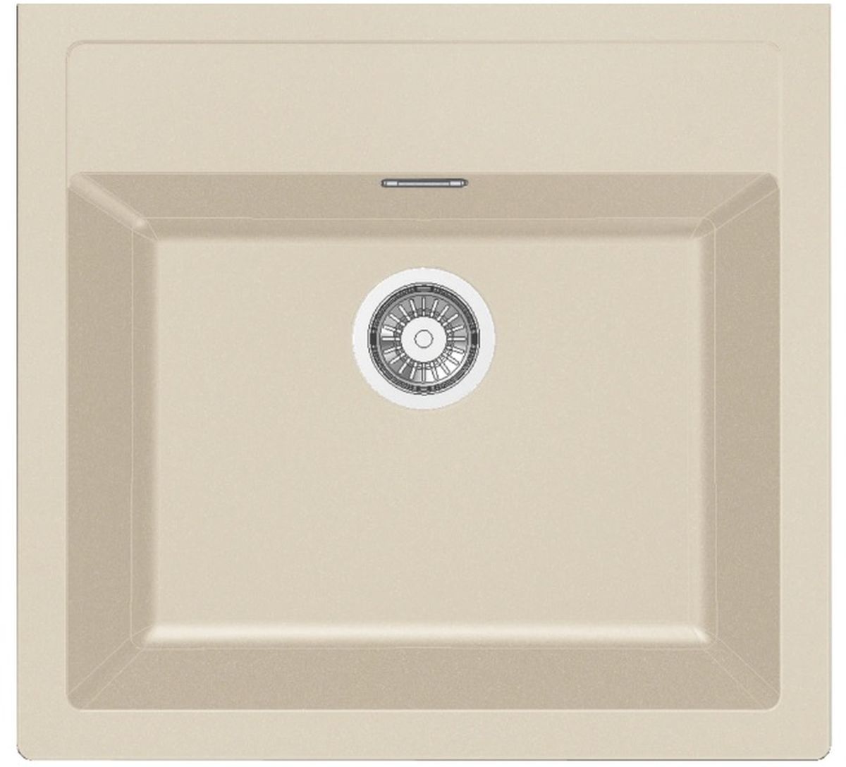 Franke Sirius Tektonit-Waschbecken 56x53 cm beige 143.0676.461