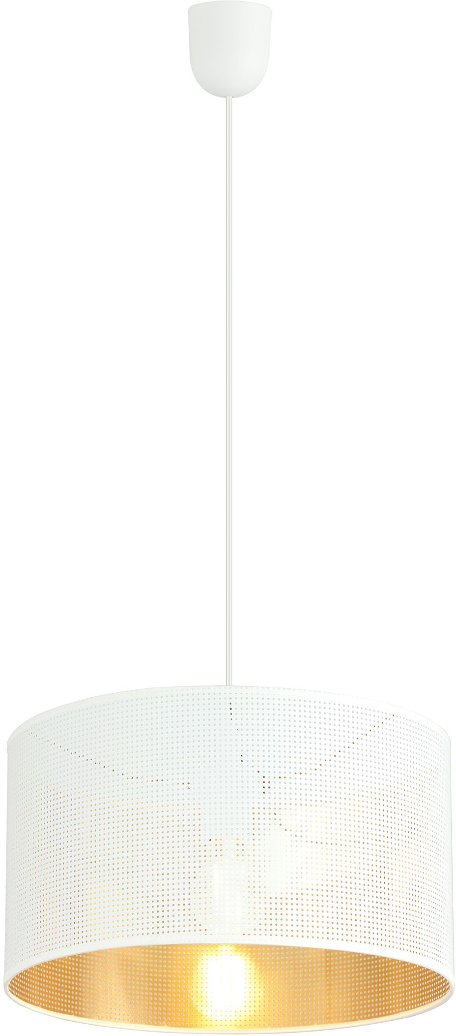 Emibig Aston Pendelleuchte 1x15 W weiß-gold 1147/1