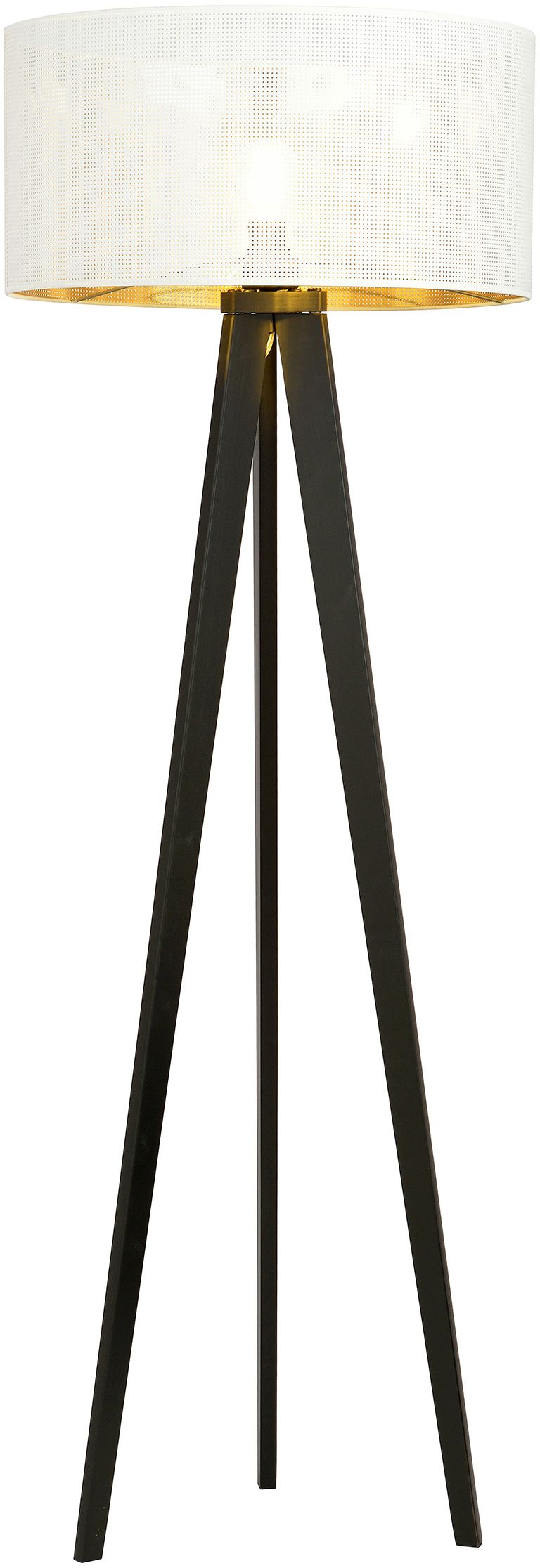 Emibig Aston Stehlampe 1x15 W weiß-schwarz-gold 1147/LP1