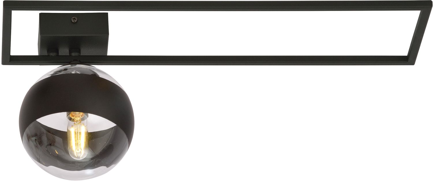 Emibig Imago Stripe Deckenlampe 1x10 W schwarz-transparent 1132/1B