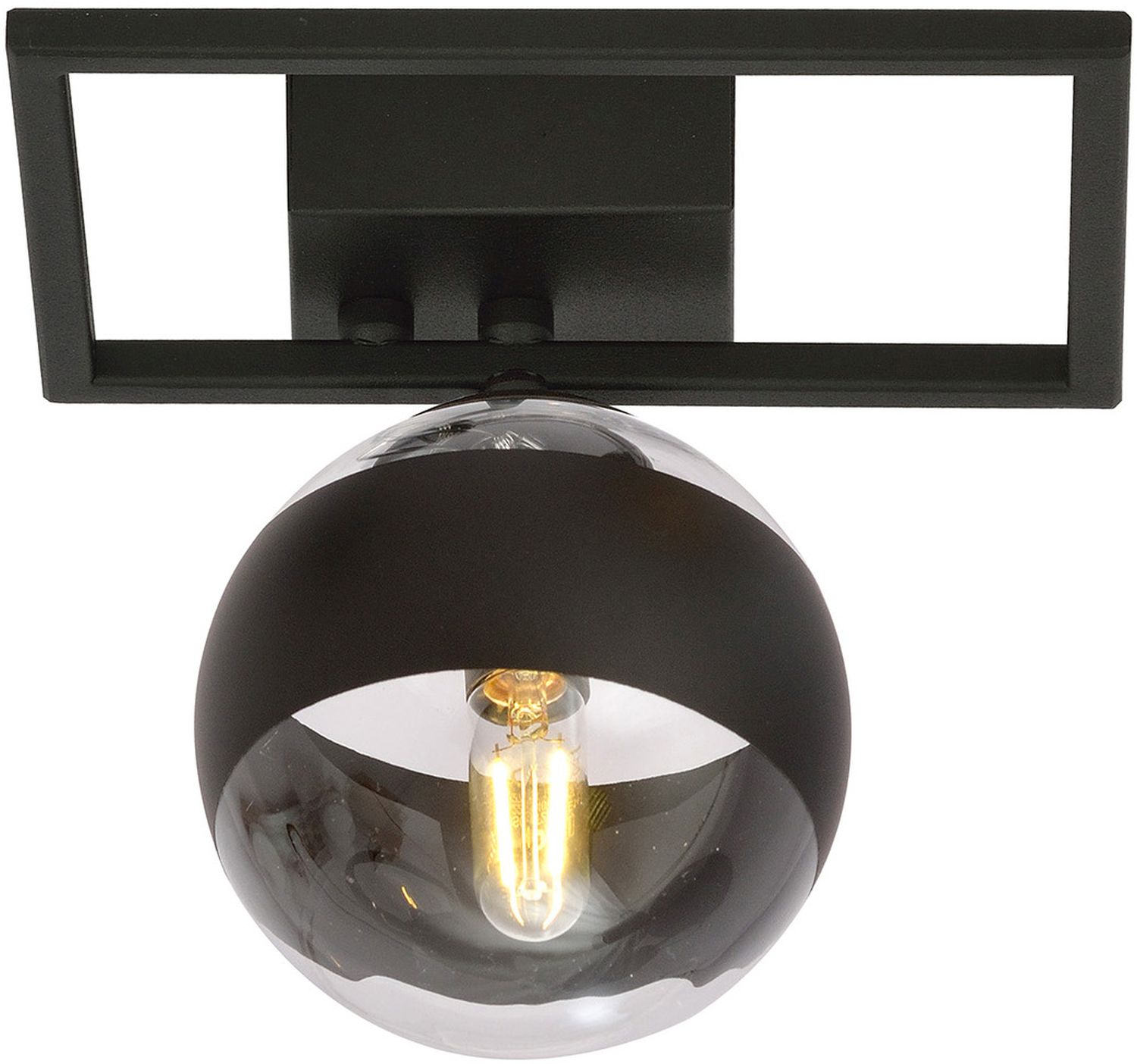 Emibig Imago Stripe Deckenlampe 1x10 W schwarz-transparent 1132/1E