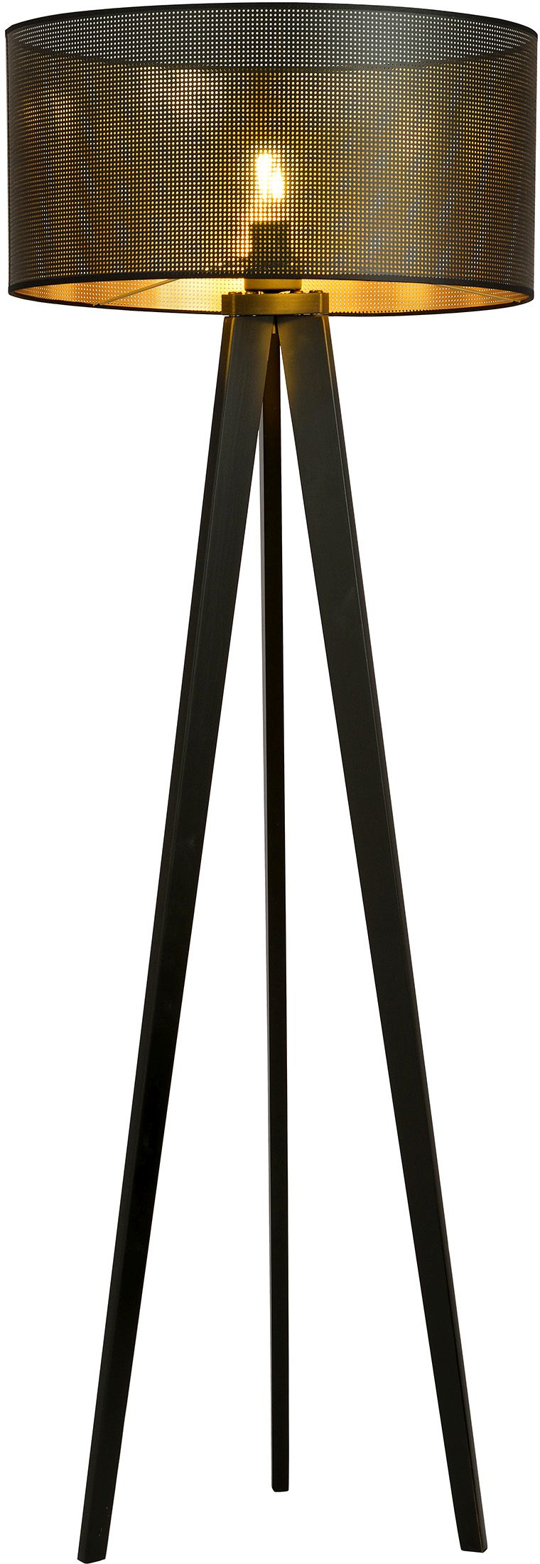 Emibig Aston Stehlampe 1x15 W schwarz-gold 1148/LP1