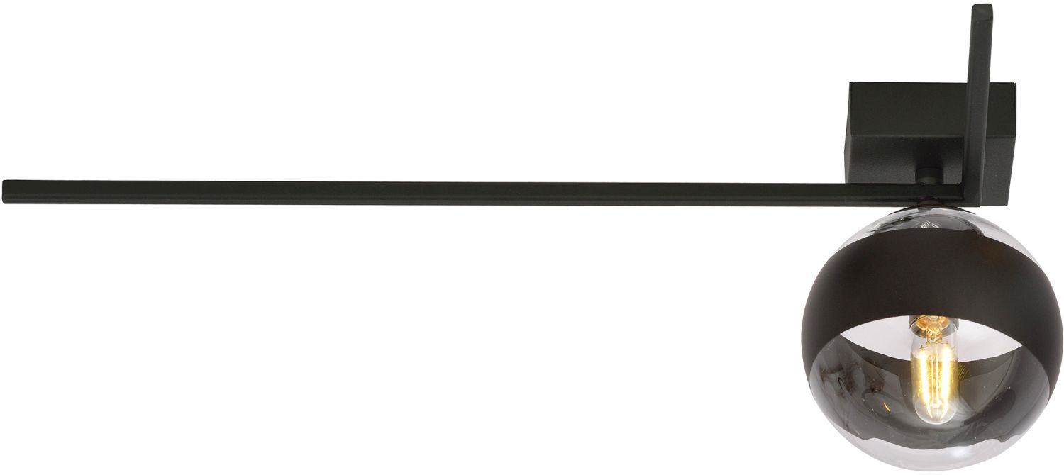 Emibig Imago Stripe Deckenlampe 1x10 W schwarz-transparent 1132/1F