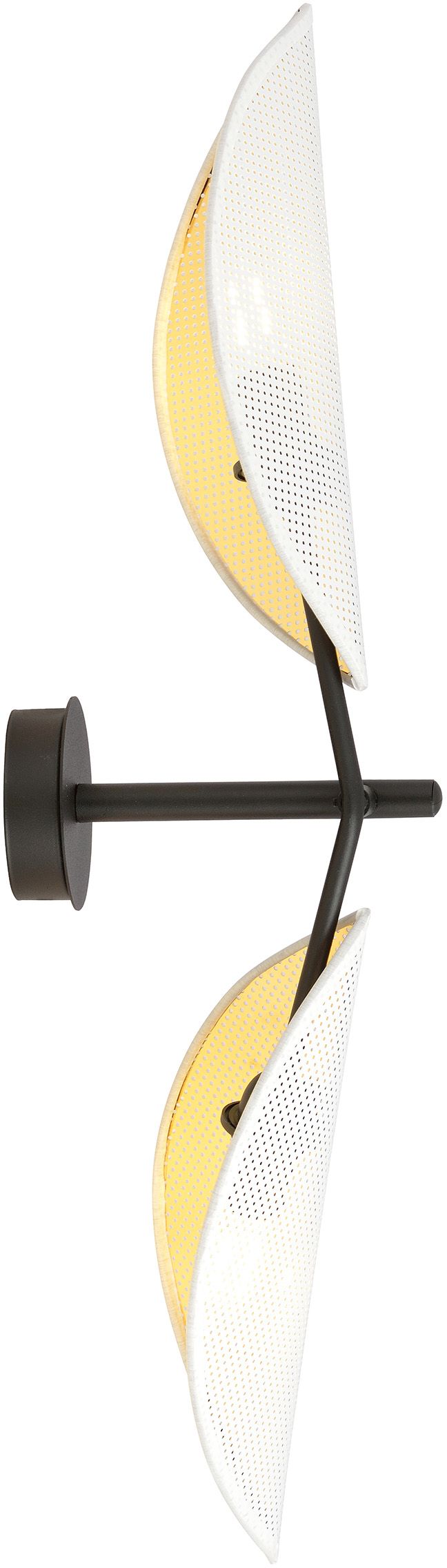 Emibig Vene Leuchter 2x10 W weiß-schwarz-gold 1159/K2