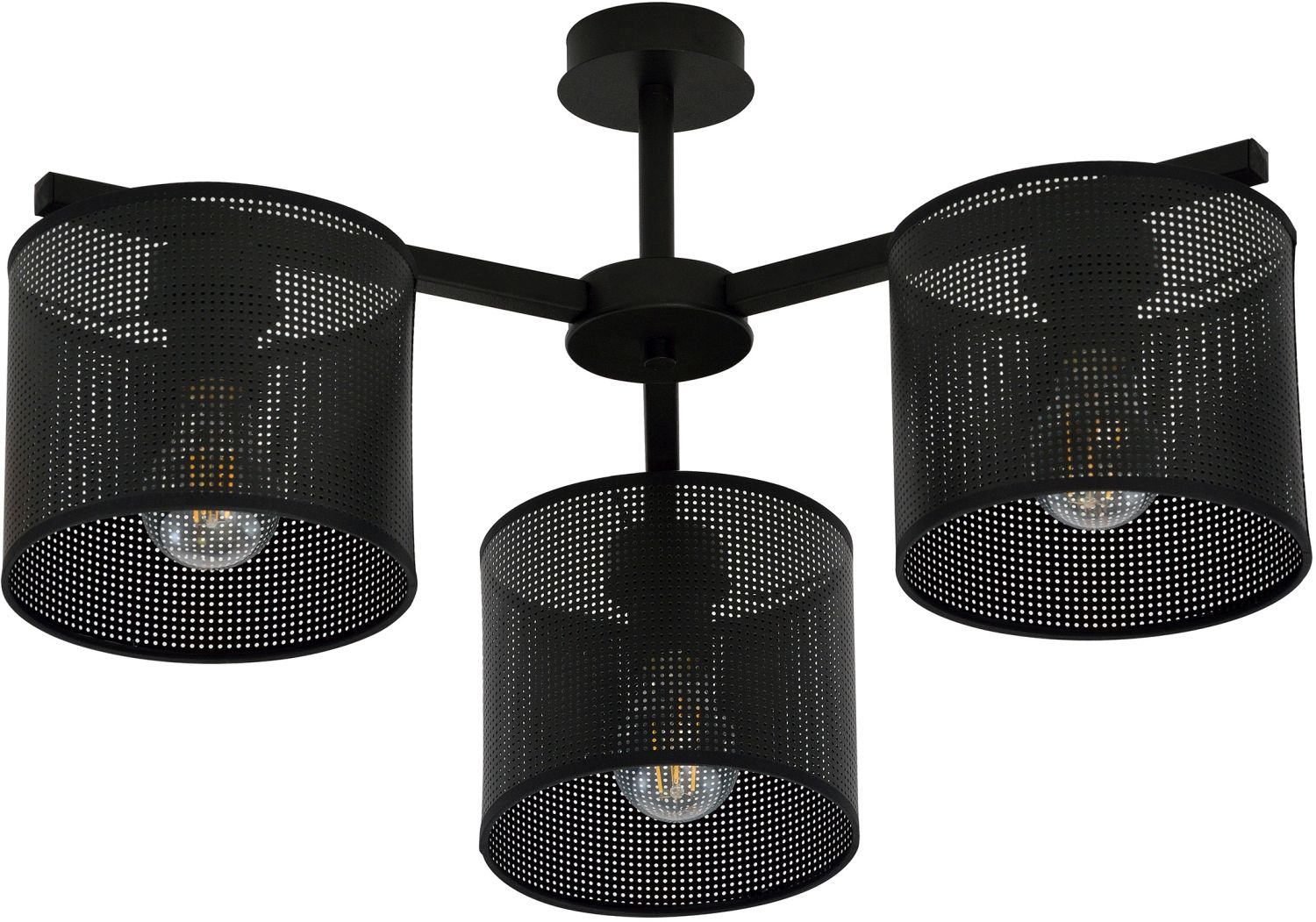 Emibig Jordan Deckenlampe 3x15 W schwarz 1143/3