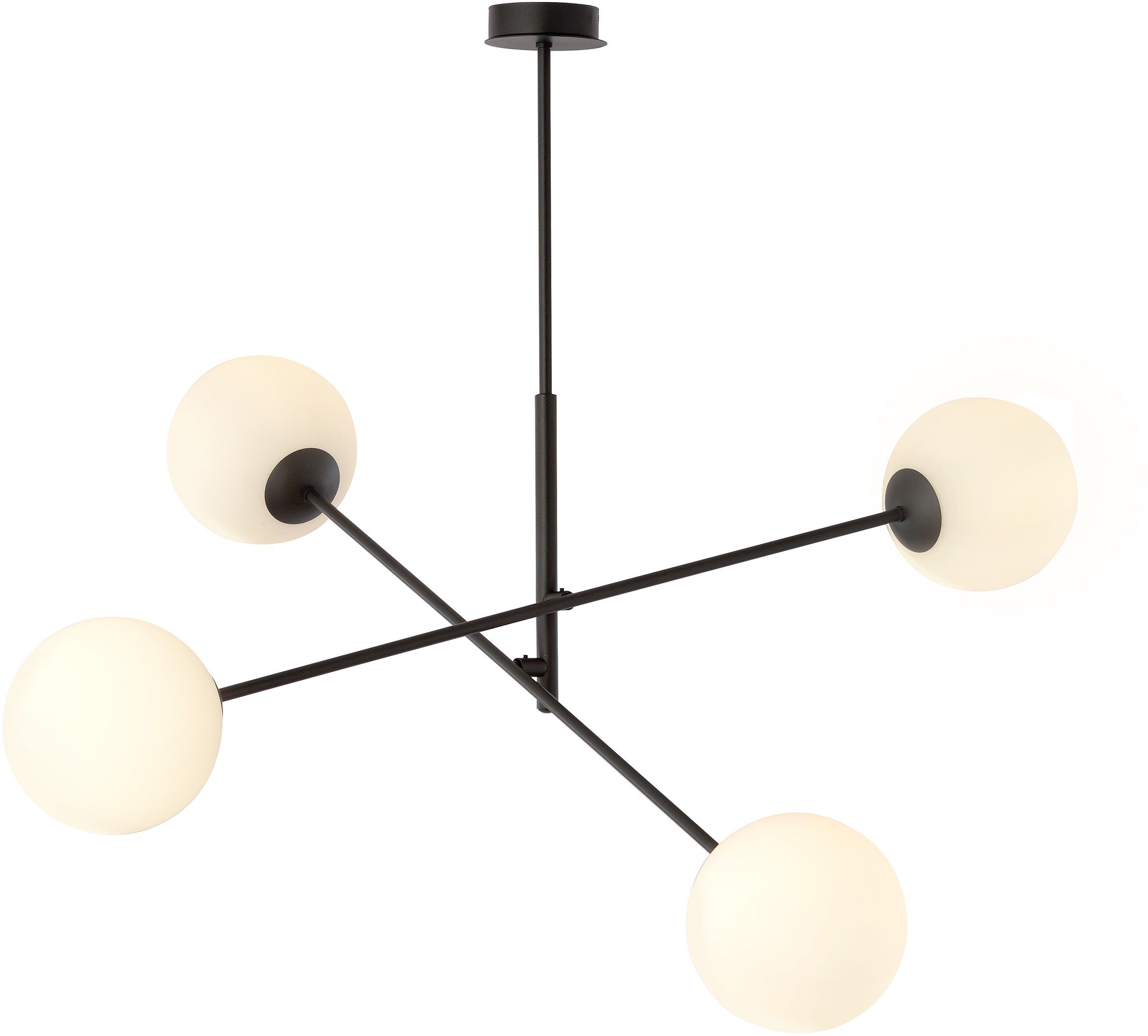 Emibig Linear Deckenlampe 4x10 W weiß-schwarz 1169/4