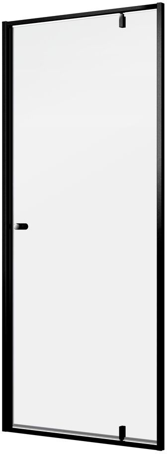 Sealskin Contour Duschtüren 90 cm aufklappbar schwarz Matte/durchsichtiges Glas CD200906195100