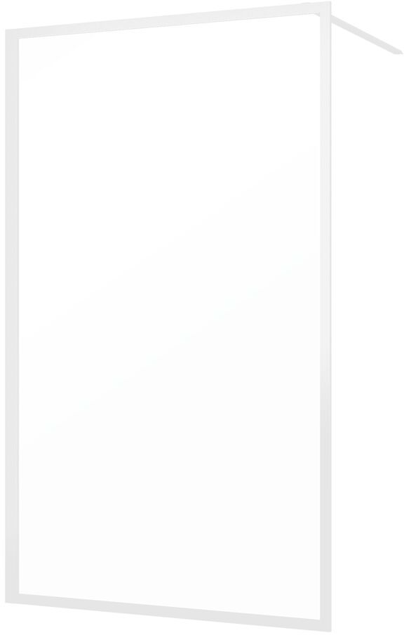 Sealskin Contour Begehbare Duschwand 120 cm weiß Matte/durchsichtiges Glas CDA31186025100