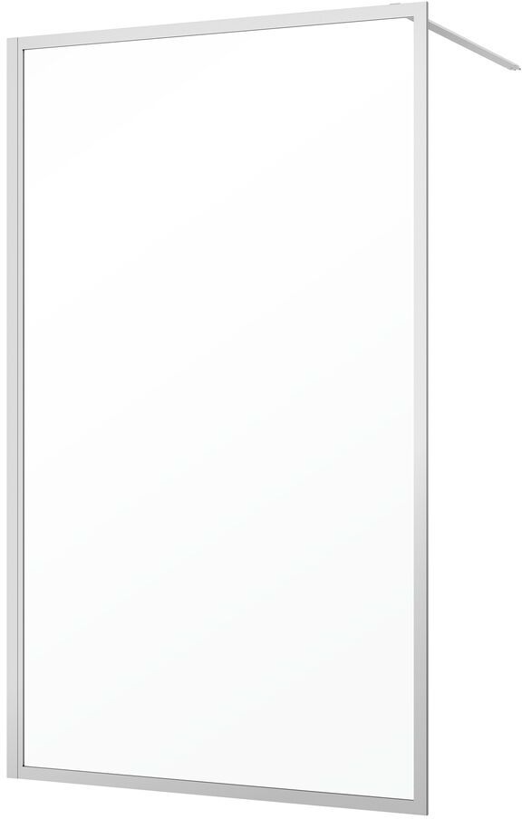 Sealskin Contour Begehbare Duschwand 140 cm gebürstet/durchsichtiges Glas CDA31386325100
