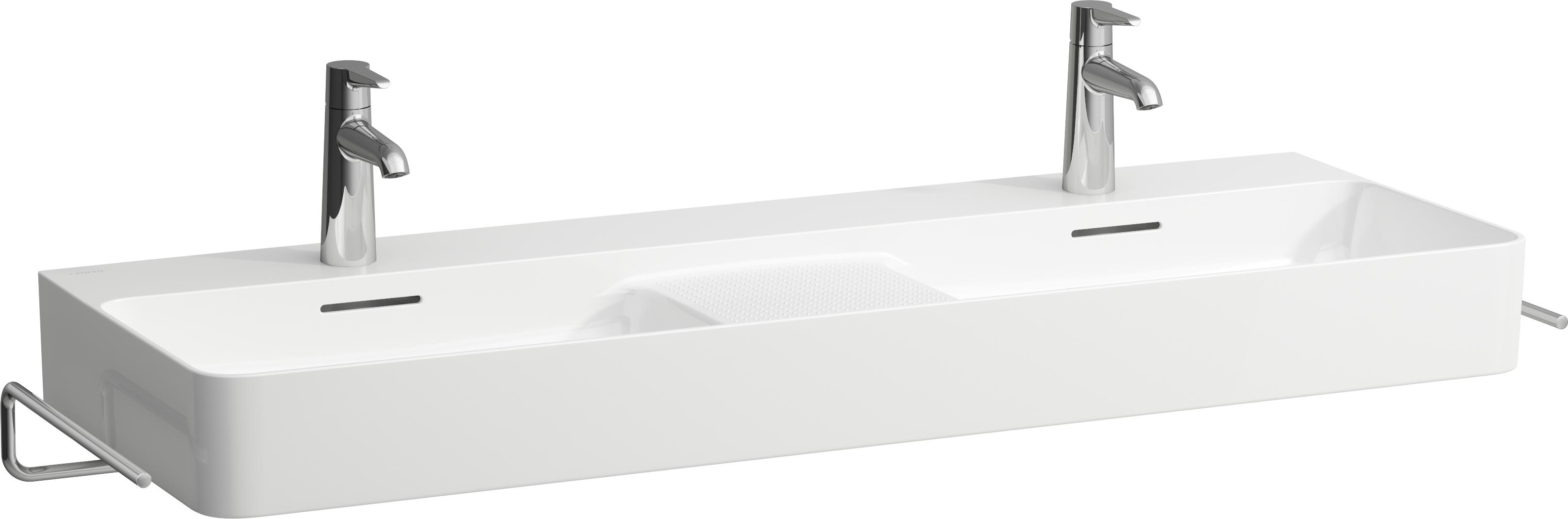 Laufen Val Waschbecken 120x42 cm rechteckig Möbel weiß glanz H8142820001041