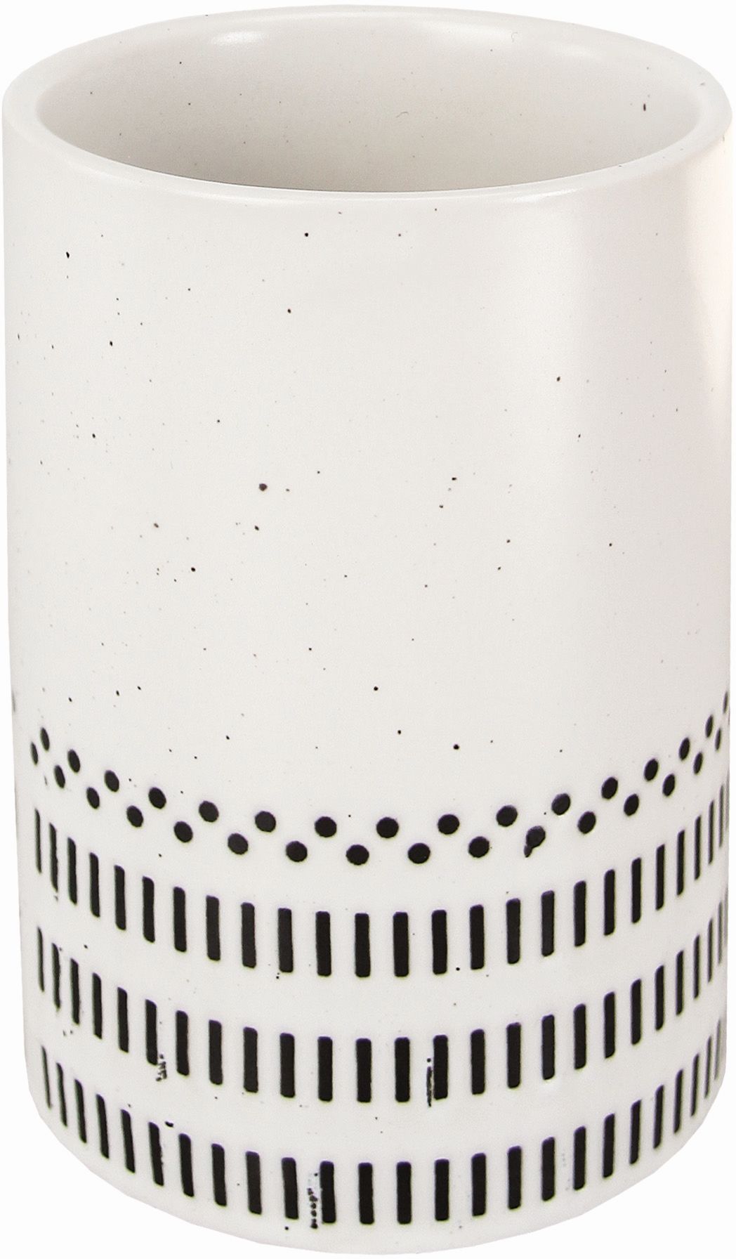 Kleine Wolke Alva Zahnputzbecher weiß-schwarz 8095185852