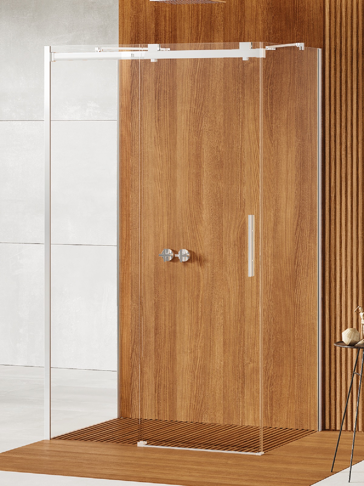 New Trendy Softi Dusche 110x90 cm rechteckig chrom Glanz/durchsichtiges Glas EXK-3939