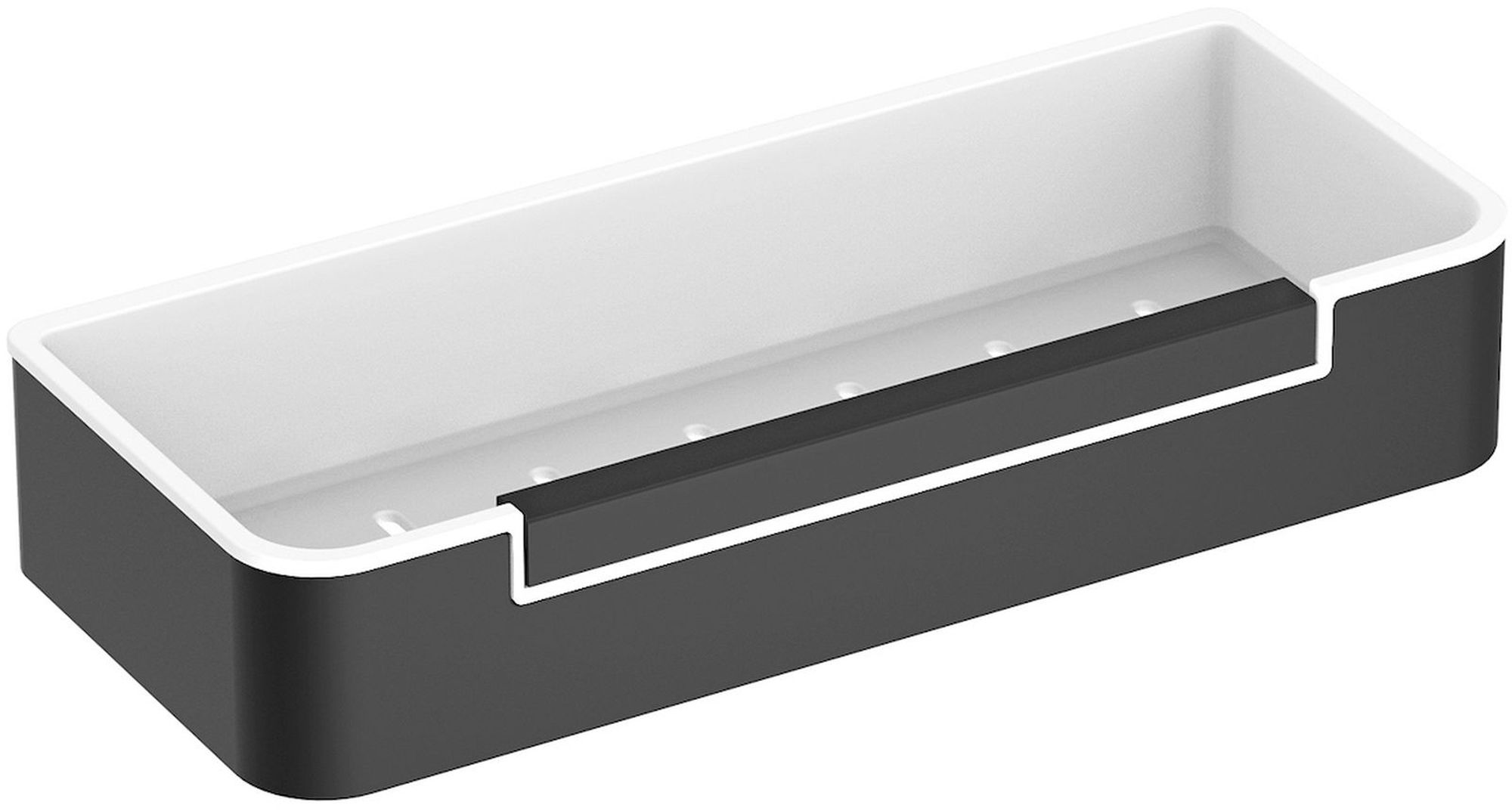 Stella Badezimmerkorb weiß-schwarz 16.069-B