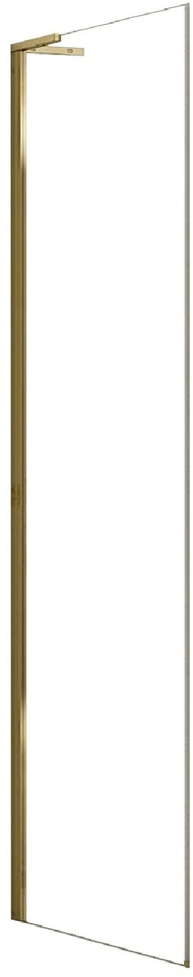 Rea Hugo Duschwand 80 cm gold gebürstet/durchsichtiges Glas REA-K6612
