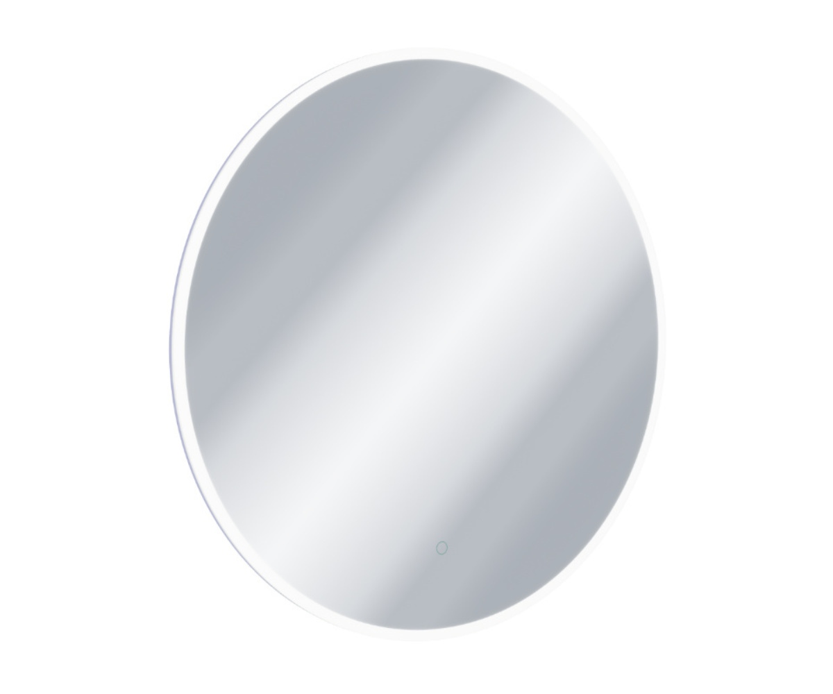Excellent Lumiro Spiegel 100x100 cm rund mit Beleuchtung mit Spiegelheizung weiß DOEX.LU100.AC