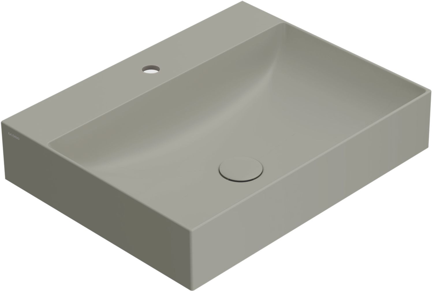 Globo T-Egde Waschbecken 60x47 cm rechteckig Aufsatzwaschbecken B6R65CC