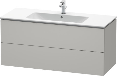 Duravit L-Cube Kabinett 122x48.1x55 cm Unterschrank hängend grau LC624300707