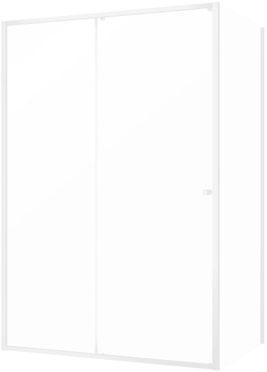 Sealskin Contour Dusche 140x90 cm rechteckig weiß Matte/durchsichtiges Glas CD101496025100