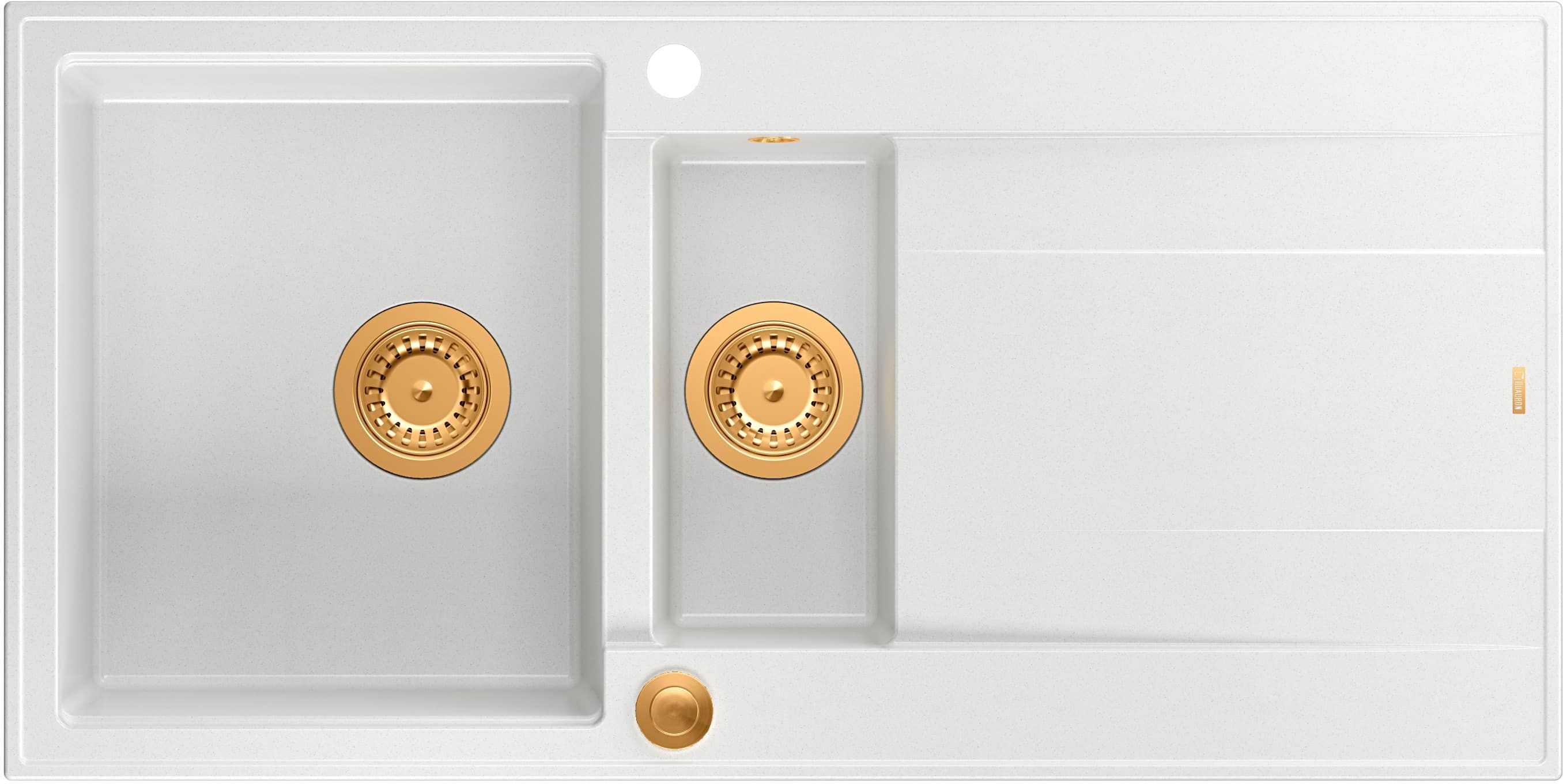 Quadron Evan GraniteQ-Spüle 100x50 cm weiß HQE510050U1_PVDC1_P2O