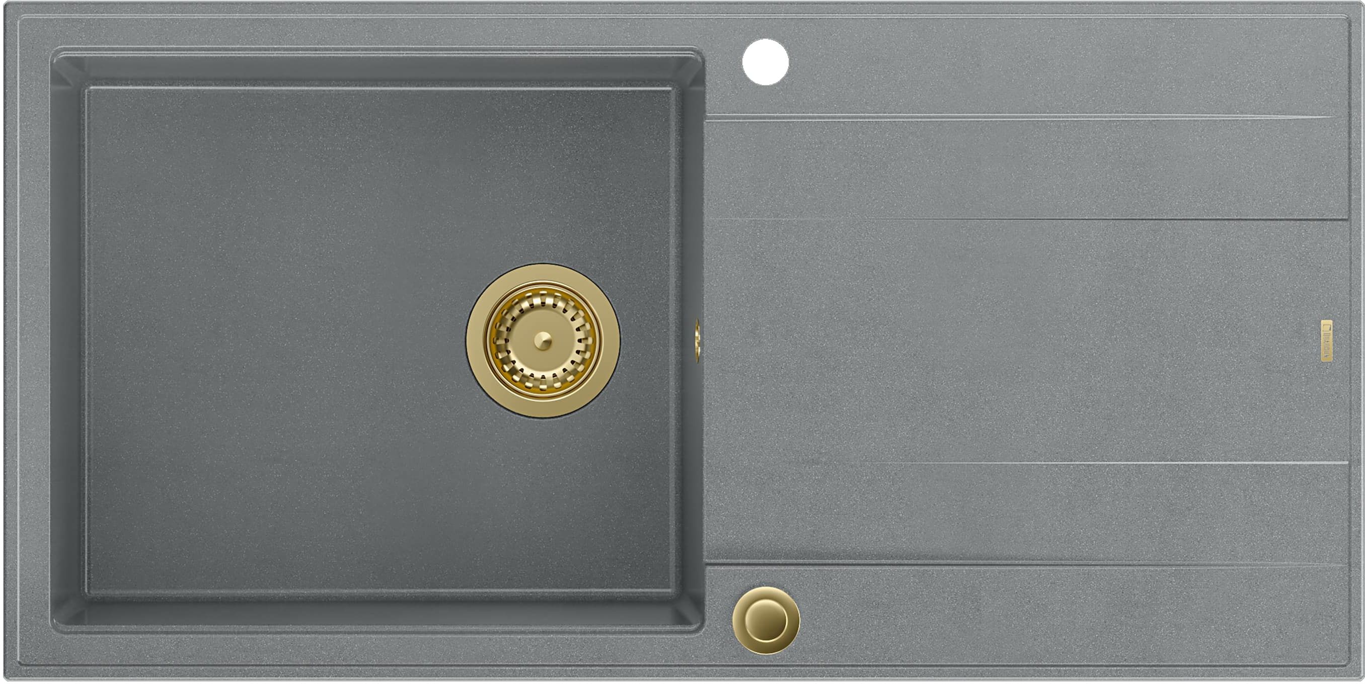 Quadron Evan GraniteQ-Spüle 100x50 cm grau/graphit/onyx HCQE10050U5_PVDG1_P2O