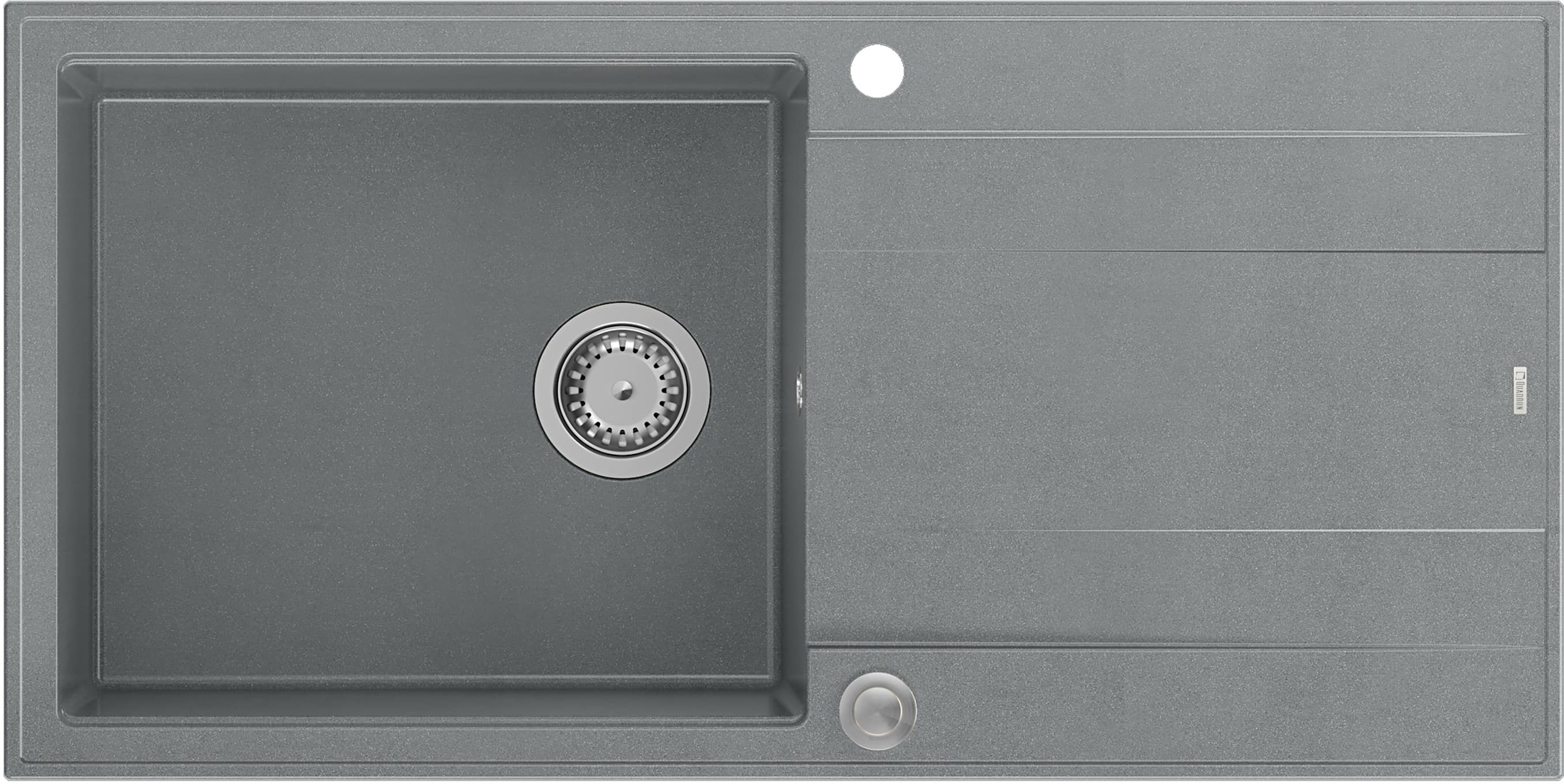Quadron Evan GraniteQ-Spüle 100x50 cm grau/graphit/onyx HCQE10050U5_BS_P2O