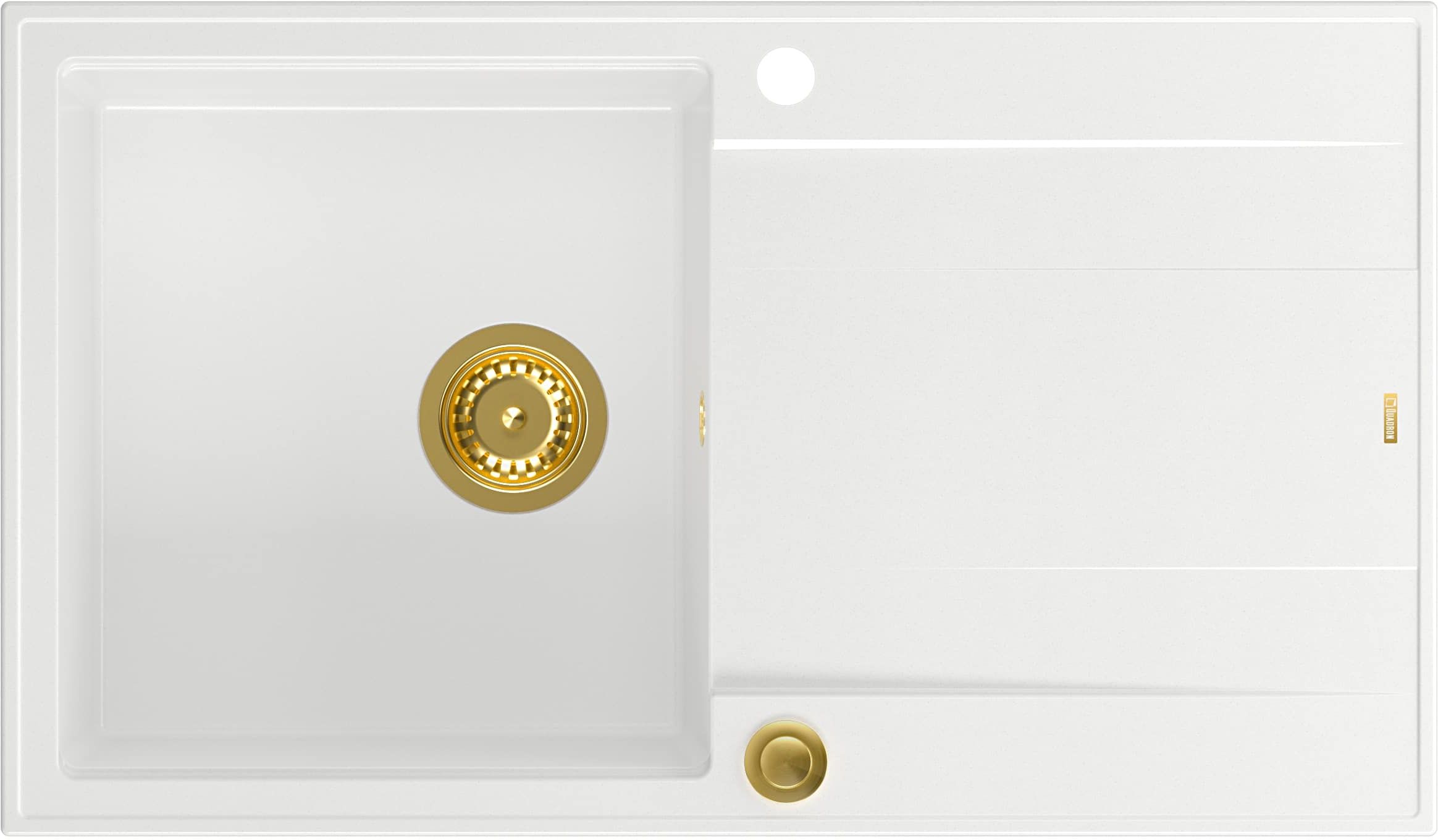 Quadron Evan GraniteQ-Spüle 86x50 cm weiß HCQE8650U1_PVDG1_P2O