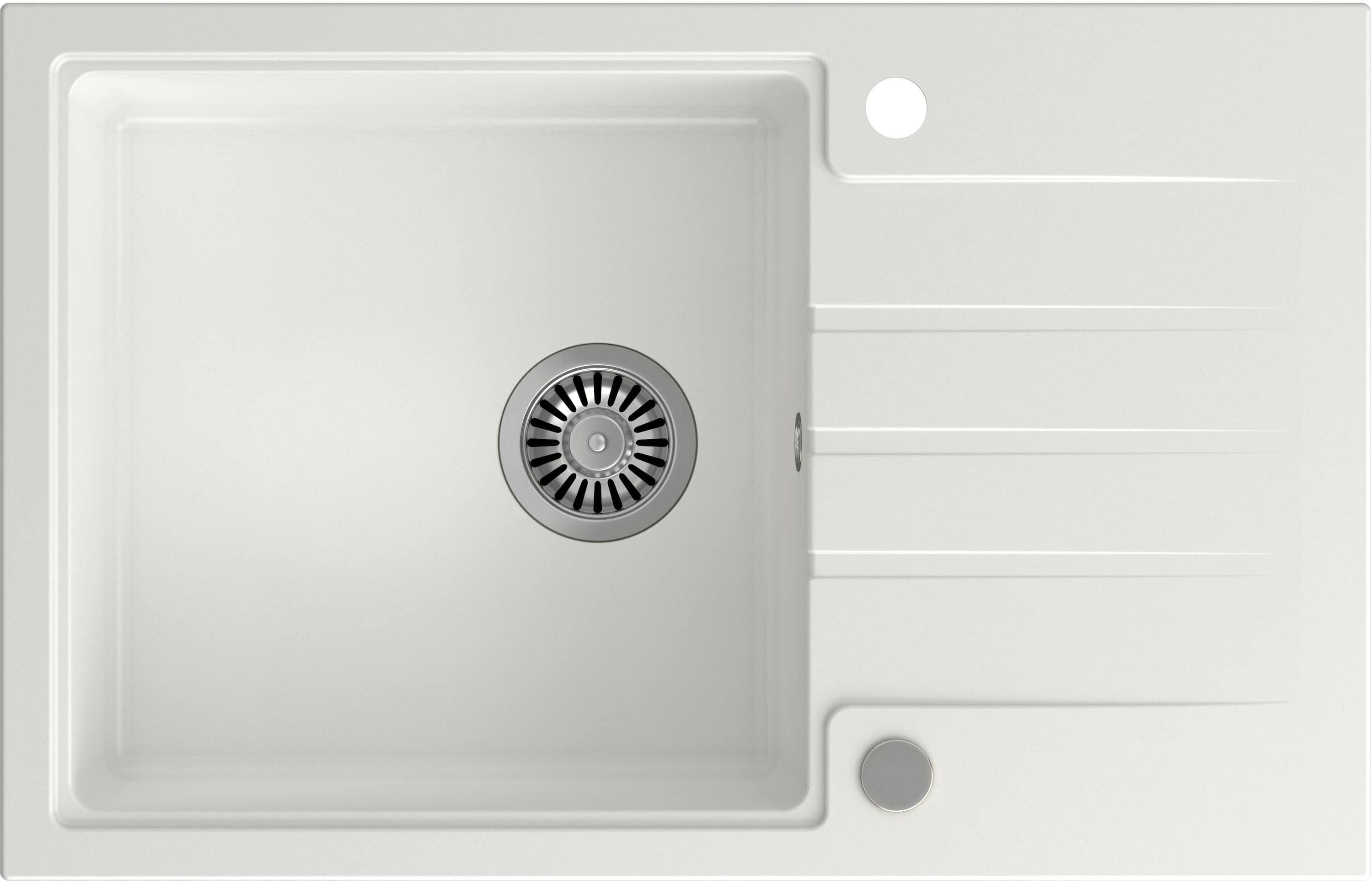 Quadron Peter GraniteQ-Spüle 78x50 cm weiß HCQP7850BIK