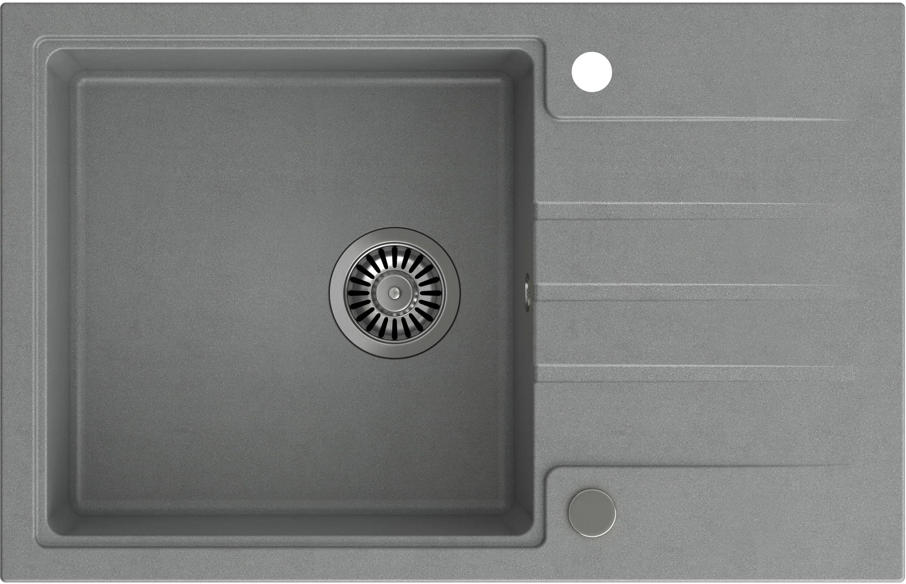 Quadron Peter GraniteQ-Spüle 78x50 cm grau/graphit/onyx HCQP7850SZK