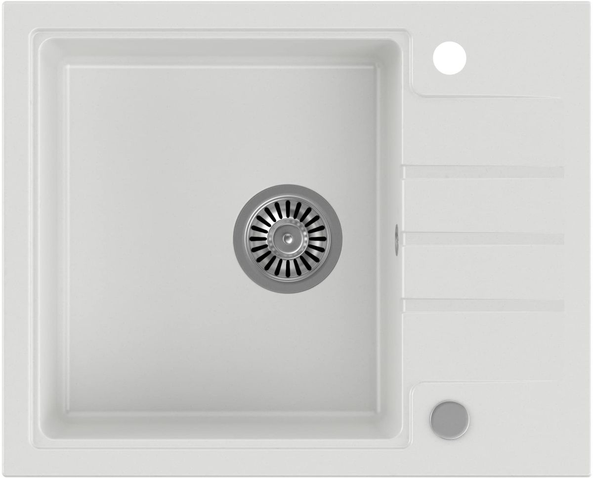 Quadron Peter GraniteQ-Spüle 62x50 cm weiß HCQP6250BIK