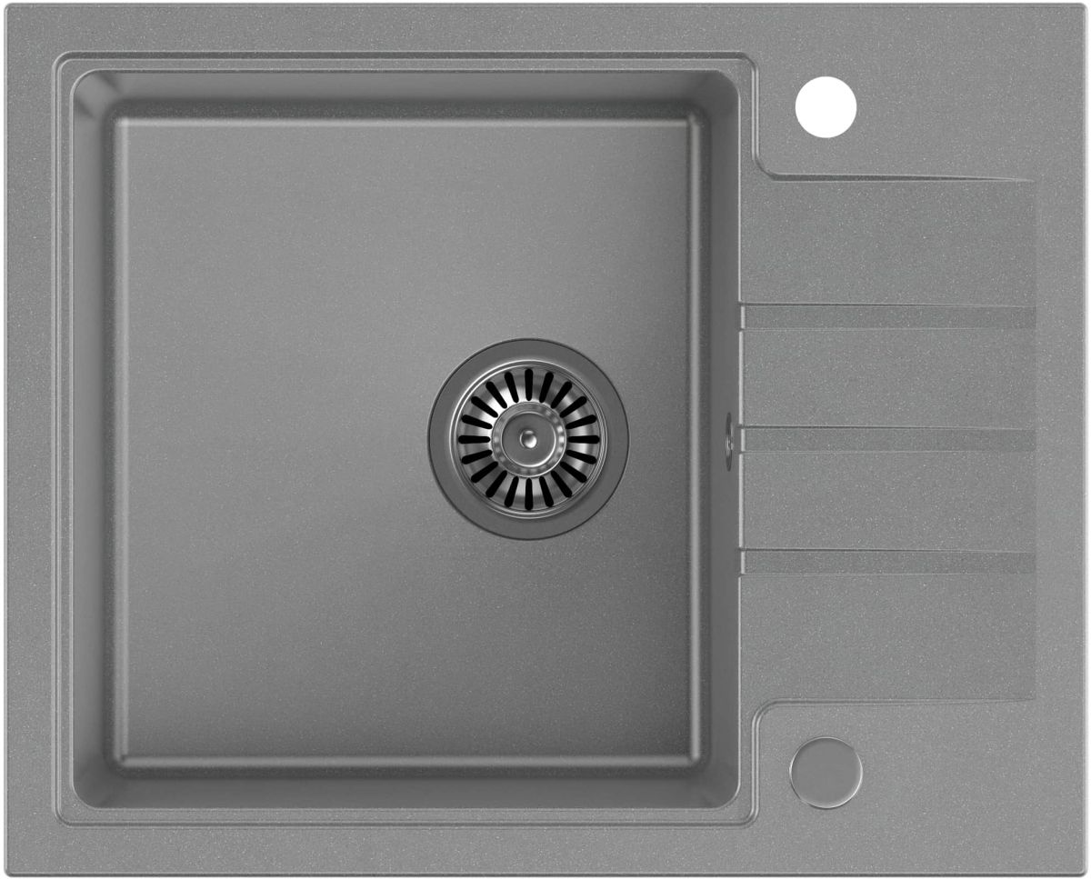 Quadron Peter GraniteQ-Spüle 62x50 cm grau/graphit/onyx HCQP6250SZK