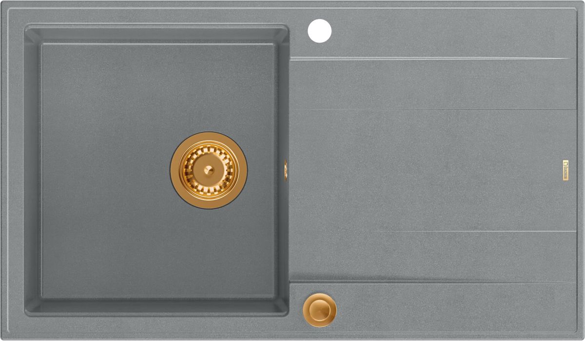 Quadron Evan GraniteQ-Spüle 86x50 cm grau/graphit/onyx HCQE8650U5_PVDC1_P2O