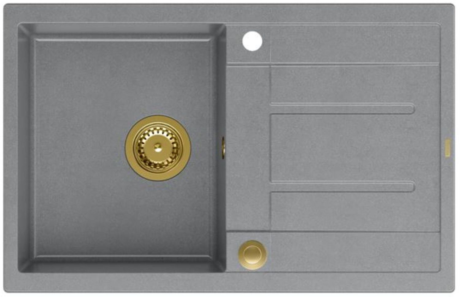 Quadron Morgan GraniteQ-Spüle 78x50 cm grau/graphit/onyx HB8203U5-G1_P2O